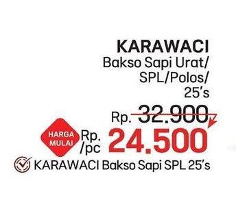 Promo Harga Karawaci Bakso Sapi Urat/SPL/Polos  - LotteMart