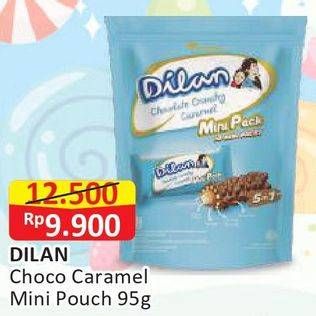 Promo Harga DILAN Chocolate Crunchy Cream Caramel per 10 pcs 9 gr - Alfamart