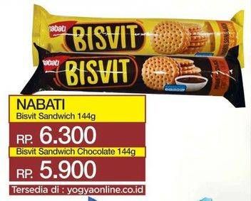 Promo Harga NABATI Bisvit Marie Sandwich 144 gr - Yogya