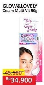Promo Harga Glow & Lovely (fair & Lovely) Multivitamin Cream 50 gr - Alfamart