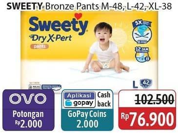 Promo Harga Sweety Bronze Pants Dry X-Pert M48, L42, XL38 38 pcs - Alfamidi