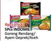 Promo Harga INDOMIE Mi Goreng Rendang, Ayam Geprek, Aceh per 5 pcs - Alfamidi