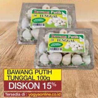 Promo Harga Bawang Putih Tunggal 100 gr - Yogya