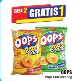 Promo Harga Oops Pops Crackers 80 gr - Hari Hari