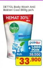 Promo Harga Dettol Body Wash Cool 800 ml - Indomaret