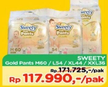 Promo Harga Sweety Gold Pants M60, L54, XL44, XXL36  - TIP TOP