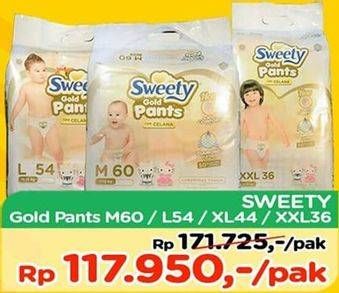 Promo Harga Sweety Gold Pants M60, L54, XL44, XXL36  - TIP TOP