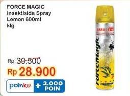 Promo Harga FORCE MAGIC Insektisida Spray Lemon 600 ml - Indomaret