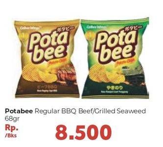 Promo Harga POTABEE Snack Potato Chips Daging Sapi BBQ, Griled Seaweed 68 gr - Carrefour