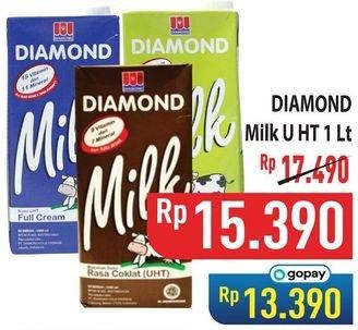 Promo Harga Diamond Milk UHT 1000 ml - Hypermart