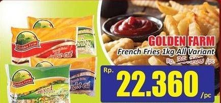 Promo Harga GOLDEN FARM French Fries All Variants 1000 gr - Hari Hari