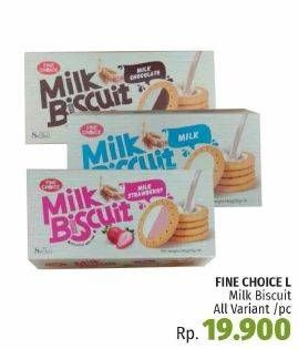 Promo Harga FINE CHOICE Milk Biscuit All Variants  - LotteMart