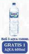 Promo Harga AQUA Air Mineral per 3 botol 1500 ml - LotteMart