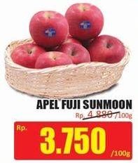 Promo Harga Apel Fuji Sunmoon per 100 gr - Hari Hari