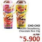 Promo Harga CHO CHO Wafer Snack Strawberry, Chocolate 33 gr - Alfamidi