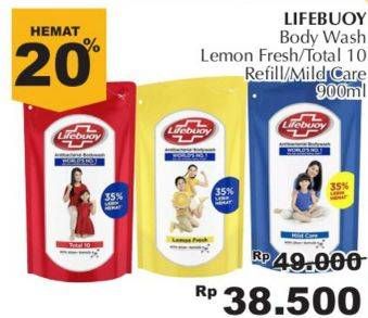 Promo Harga LIFEBUOY Body Wash Lemon Fresh, Mild Care, Total 10 900 ml - Giant