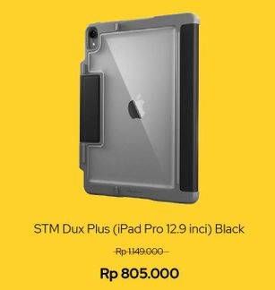Promo Harga STM Dux Plus IPad Pro 12.9 Inch Black  - iBox