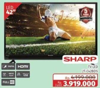 Promo Harga SHARP 2T-C42BD1i | LED TV 42"  - Lotte Grosir