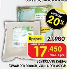 Promo Harga 365 Kolang-Kaling Tawar, Vanila 850 gr - Superindo