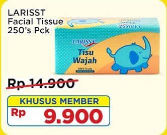 Promo Harga Larisst Facial Tissue 250 sheet - Indomaret