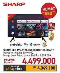 Promo Harga Sharp 2T-C42BG1i | Full HD Android TV 42"  - Carrefour