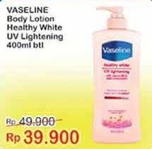 Promo Harga VASELINE Intensive Care Healthy White 400 ml - Indomaret