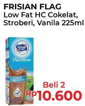 Promo Harga FRISIAN FLAG Susu UHT Purefarm Full Cream, Low Fat Chocolate, Strawberry 225 ml - Alfamart