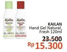 Promo Harga KAILA Hand Gel Natural, Fresh 120 ml - Alfamidi