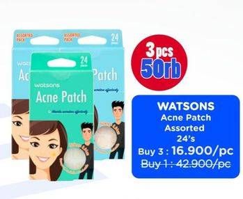 Promo Harga WATSONS Acne Patch Assorted 24 pcs - Watsons