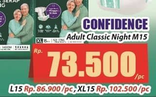 Confidence Adult Classic Night Ekstra Serap & Kering