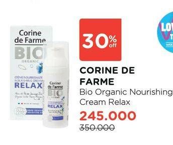 Promo Harga CORINE DE FARME Bio Organic Nourishing Cream Relax  - Watsons