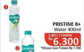 Promo Harga PRISTINE 8 Air Mineral 400 ml - Alfamidi