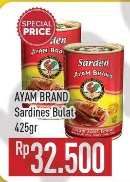 Promo Harga AYAM BRAND Sardines Bulat 425 gr - Hypermart