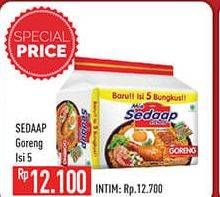 Promo Harga SEDAAP Mie Goreng per 5 pcs 86 gr - Hypermart