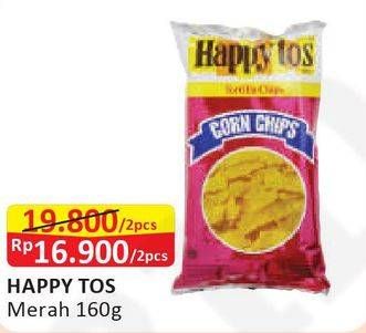 Promo Harga HAPPY TOS Tortilla Chips per 2 pouch 160 gr - Alfamart
