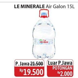 Promo Harga Le Minerale Air Mineral 15000 ml - Alfamidi