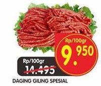 Promo Harga Daging Giling Sapi Spesial per 100 gr - Superindo