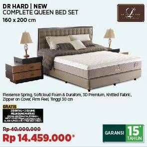 Promo Harga Lady Americana Dr. Hard Bed Set Queen 160x200cm  - COURTS