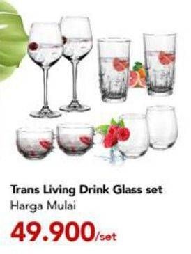 Promo Harga TRANSLIVING Drink Set 7 pcs - Carrefour