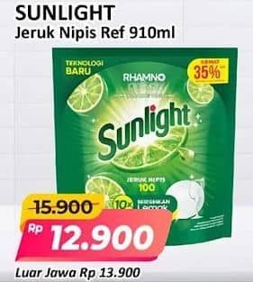 Promo Harga Sunlight Pencuci Piring Jeruk Nipis 100 910 ml - Alfamart