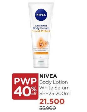 Promo Harga NIVEA Body Serum SPF 25 200 ml - Watsons