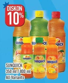 Promo Harga Sunquick Minuman Sari Buah All Variants 330 ml - Hypermart