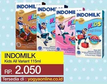 Promo Harga INDOMILK Susu UHT Kids All Variants 115 ml - Yogya