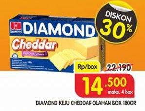 Promo Harga DIAMOND Keju Cheddar 180 gr - Superindo