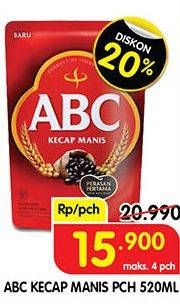 Promo Harga ABC Kecap Manis 520 ml - Superindo