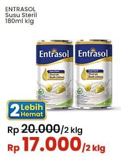 Promo Harga Entrasol Susu Steril 180 ml - Indomaret