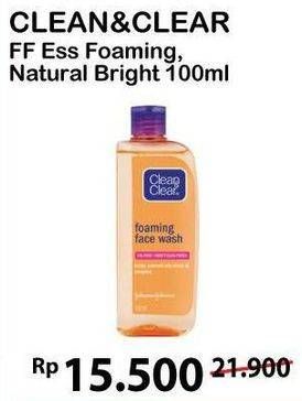Promo Harga CLEAN & CLEAR Facial Wash Natural Bright 100 ml - Alfamart