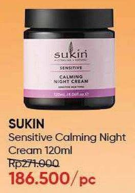 Promo Harga SUKIN Sensitive Calming Night Cream 120 ml - Guardian