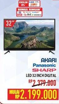 Promo Harga AKARI/PANASONIC/SHARP LED 23 Inch Digital  - Hypermart