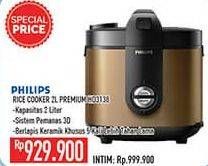 Promo Harga PHILIPS Rice Cooker HD3138  - Hypermart
